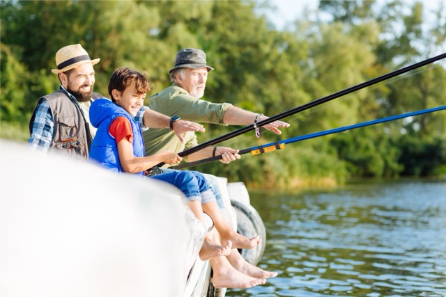 Family fishing success